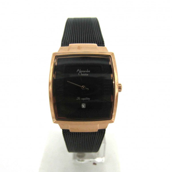 Alexandre Christie AC 8329 Rosegold Black Lady